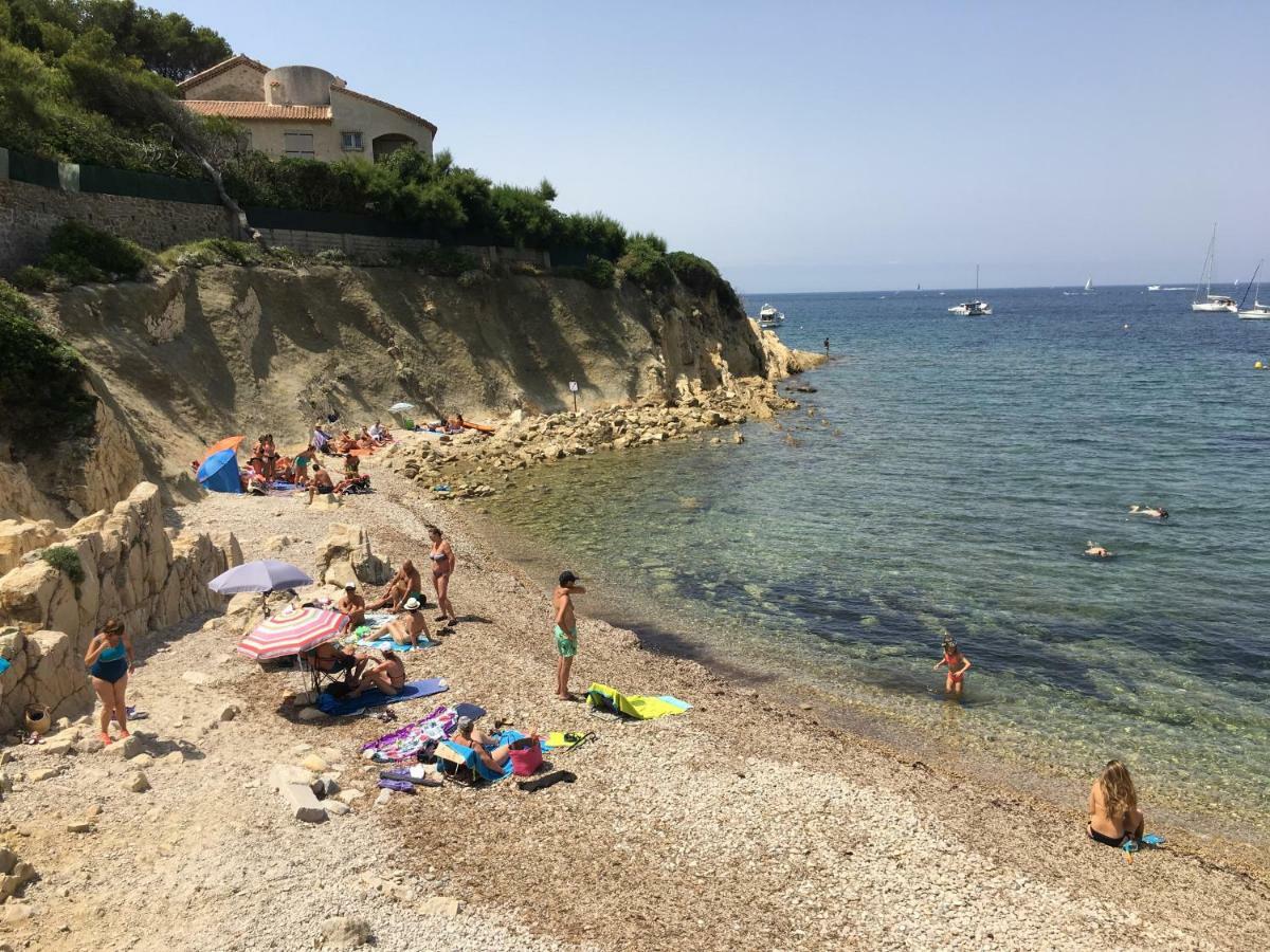T2 Rez De Jardin 300M Plage De Beaucours Sanary Sur Mer Buitenkant foto