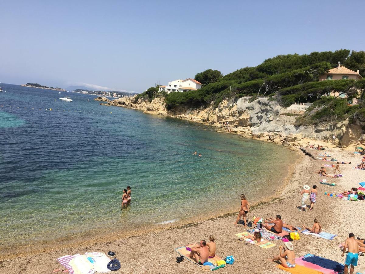 T2 Rez De Jardin 300M Plage De Beaucours Sanary Sur Mer Buitenkant foto